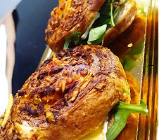 Palmera de hojaldre con chocolate